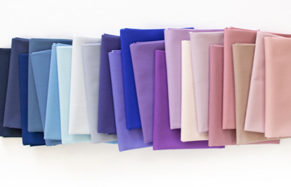 Crystalizing Edition Pure Solids Basics by Art Gallery Fabrics Fat Quarter Bundle