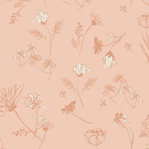 Plumes Rose by Maureen Cracknell for Art Gallery Fabrics from Homebody