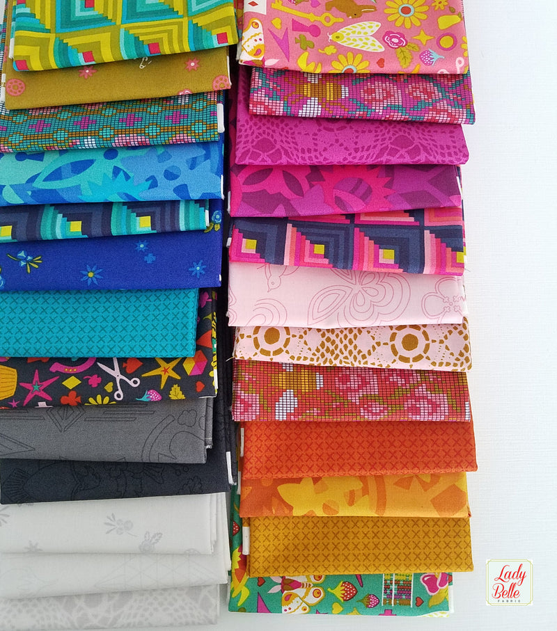 Far Far Away 3 Basics by Heather Ross for Windham Fabrics Fat Quarter Bundle