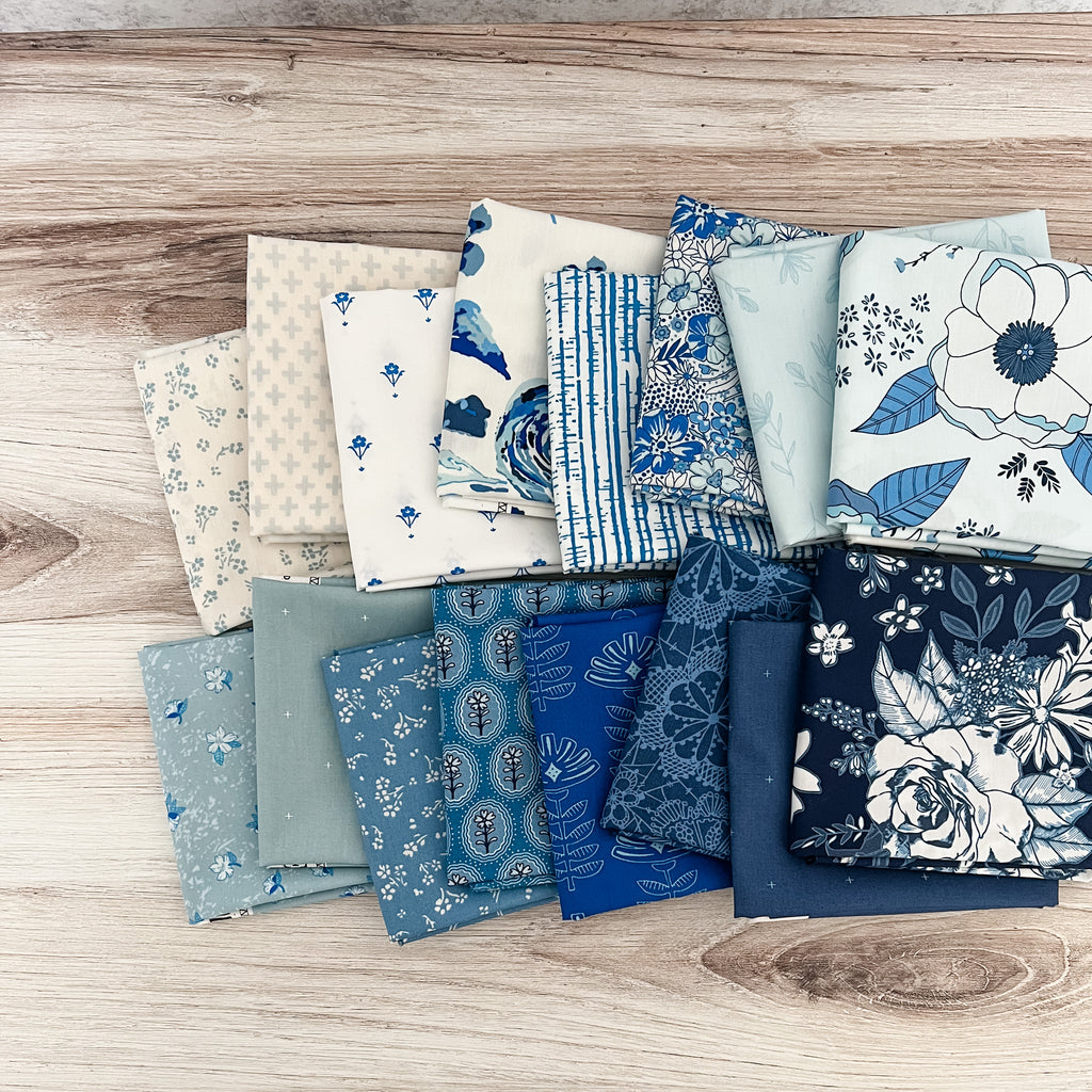 True Blue by Maureen Cracknell for Art Gallery Fabrics Fat Quarter Bundle