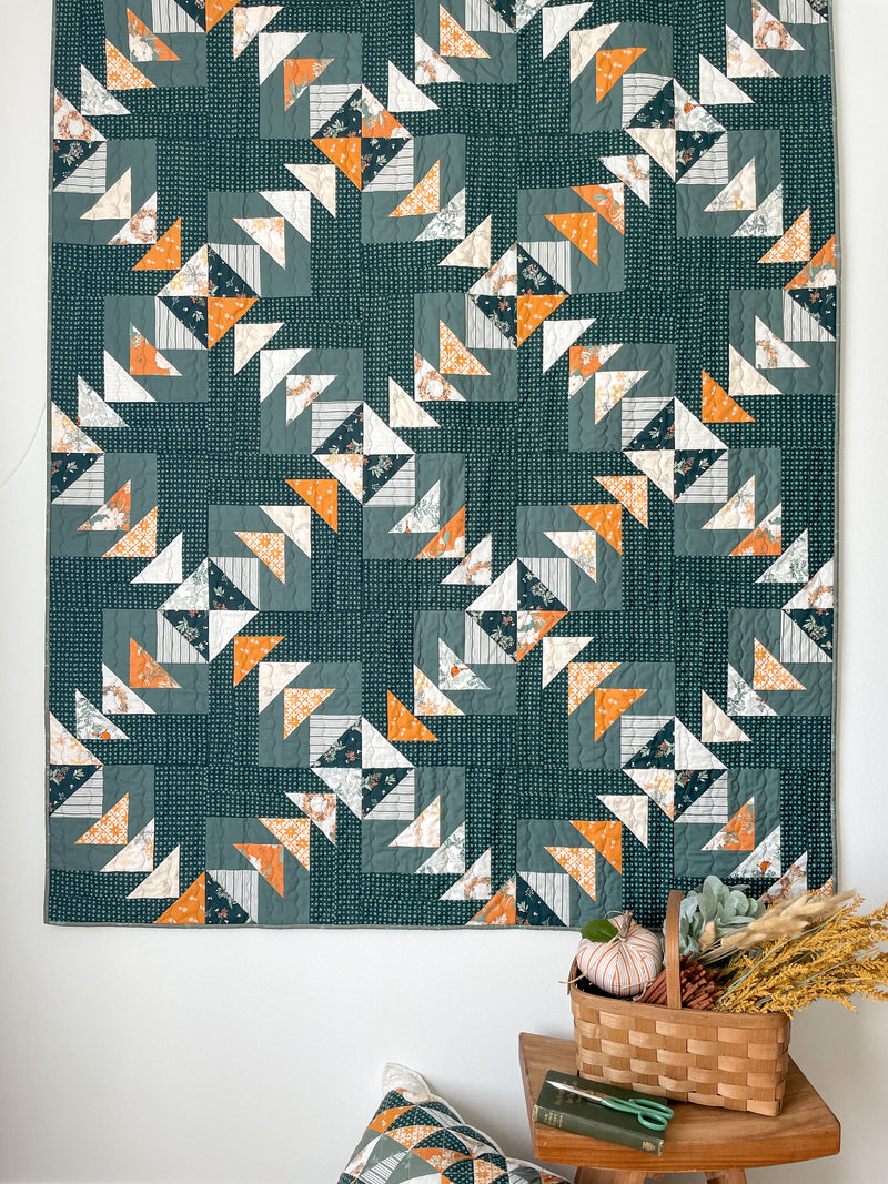 Chicago Geese Juniper Quilt Kit by Sharon Holland for Art Gallery Fabrics
