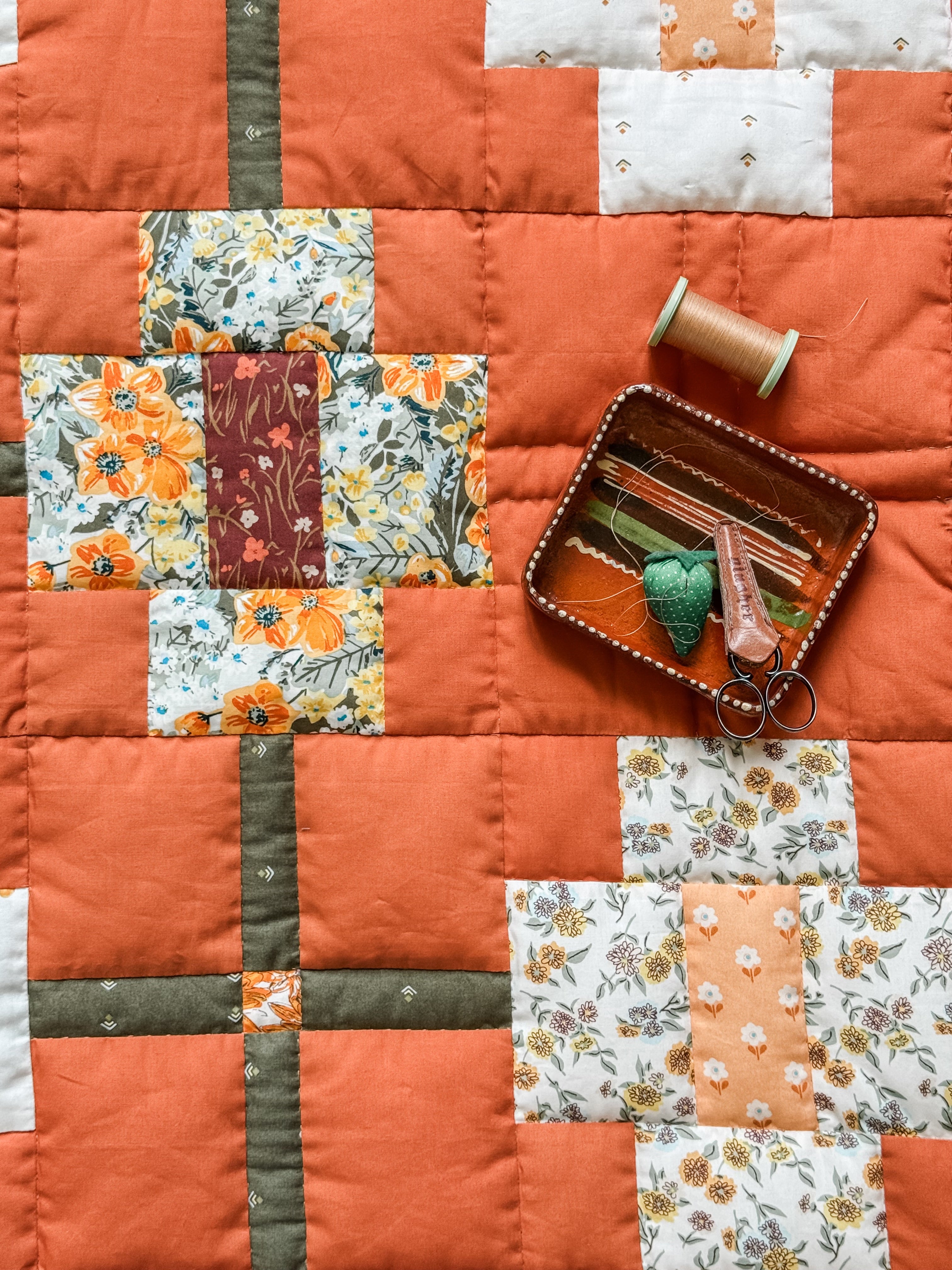 Prairie Sundrop Quilt Kit featuring Heirloom by Sharon