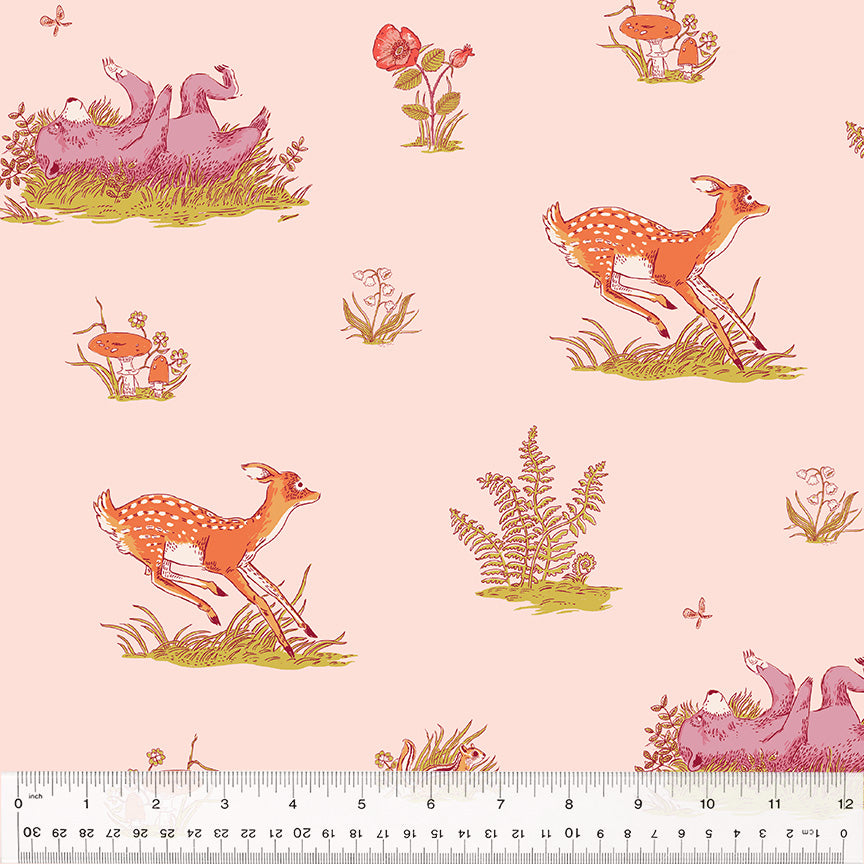 Beargrass Blush from Forestburgh by Heather Ross for Windham Fabrics