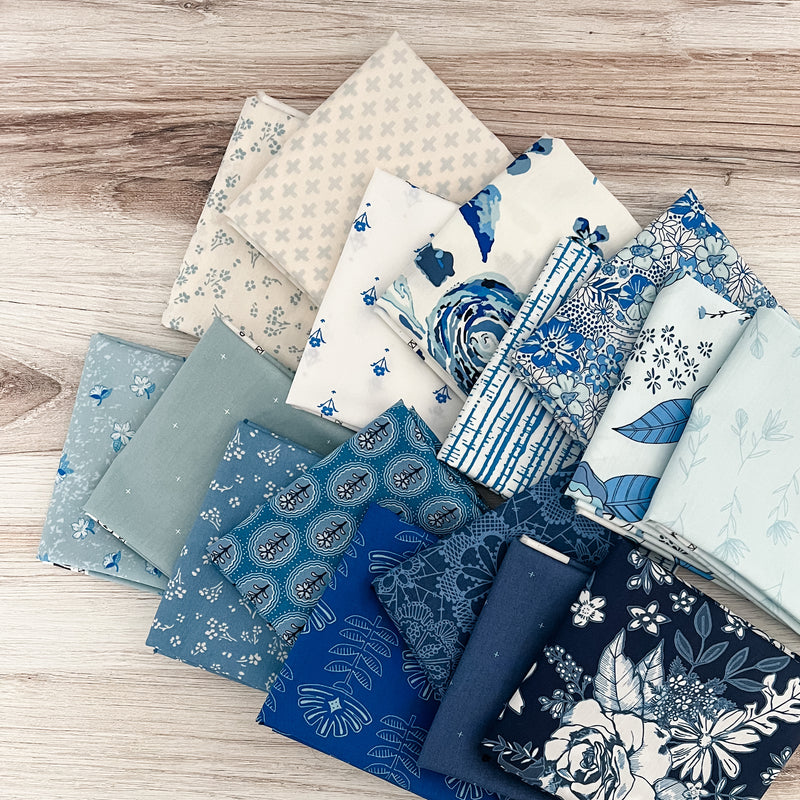 True Blue by Maureen Cracknell for Art Gallery Fabrics Fat Quarter Bundle