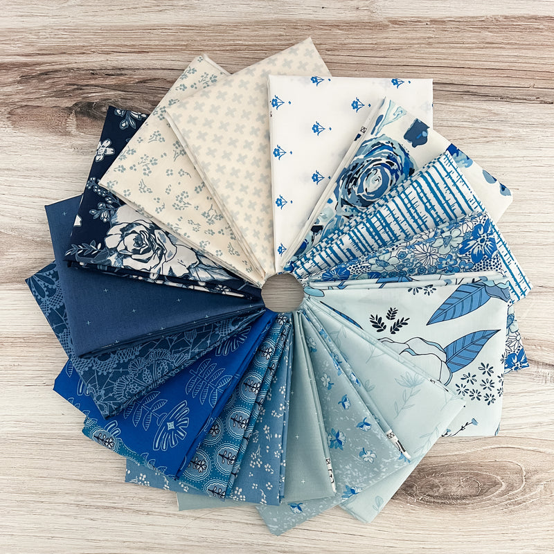 True Blue by Maureen Cracknell for Art Gallery Fabrics Fat Quarter Bundle