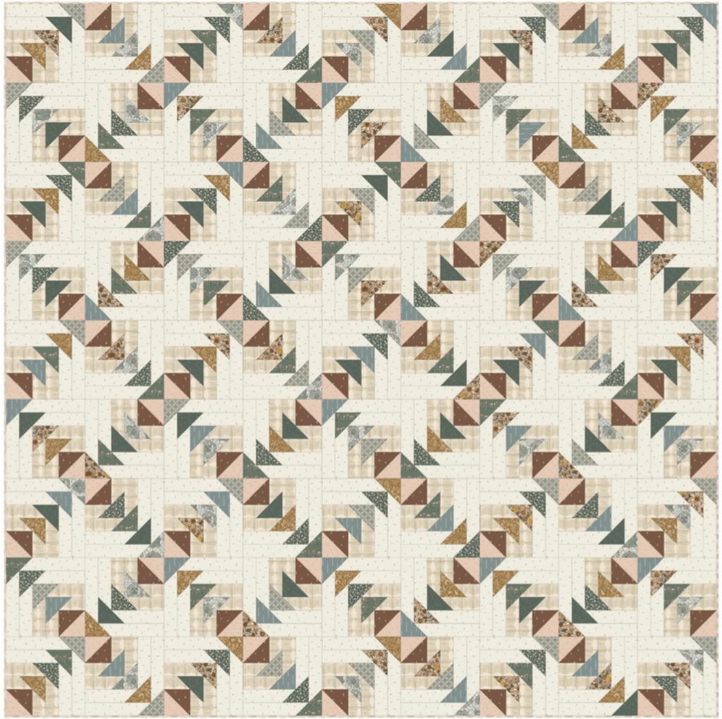 Chicago Geese Fern Glade Quilt Kit by Sharon Holland for Art Gallery Fabrics PREORDER