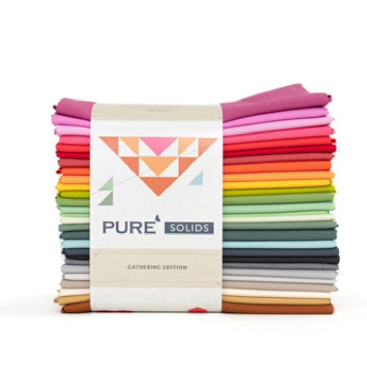 Gathering Edition Pure Solids Basics by Art Gallery Fabrics Fat Quarter Bundle