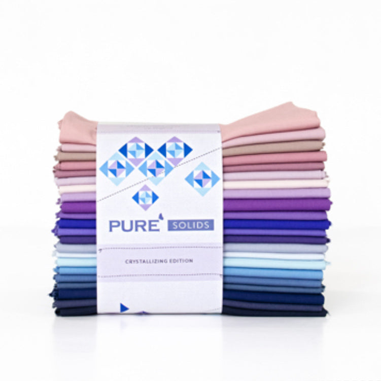 Crystalizing Edition Pure Solids Basics by Art Gallery Fabrics Fat Quarter Bundle