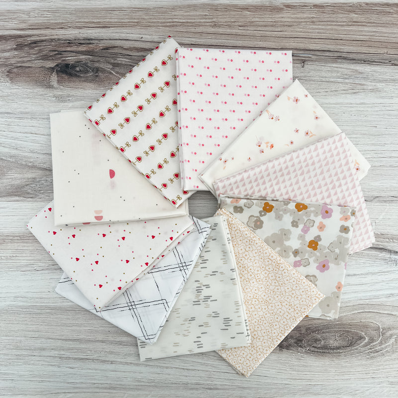 Sweet Love Low Volume Fat Quarter Bundle