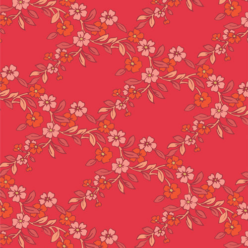 Pre order Charming Arbor Hibiscus by Maureen Cracknell for Art Gallery Fabrics from the Flower Fields