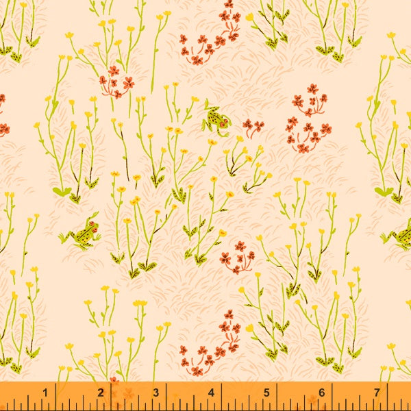 Tallest Buttercups Palest Pink from West Hill by Heather Ross for Windham Fabrics