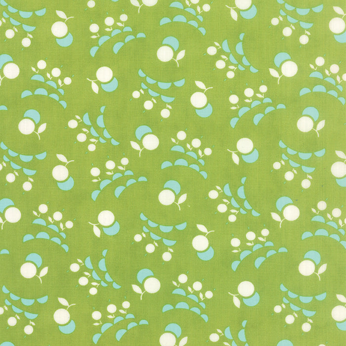 Vintage Picnic Green Cherries 55127-14 by Bonnie and Camille for Moda
