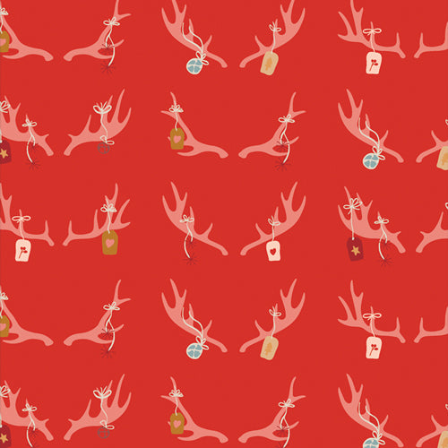 Cheerful Antlers by Maureen Cracknell for Art Gallery Fabrics from Cozy and Magical