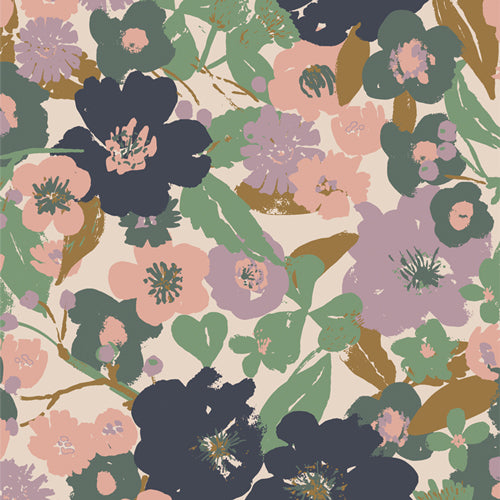 Whispers Inbloom Nectarine Nectarine Fusion by Bonnie Christine for Art Gallery Fabrics
