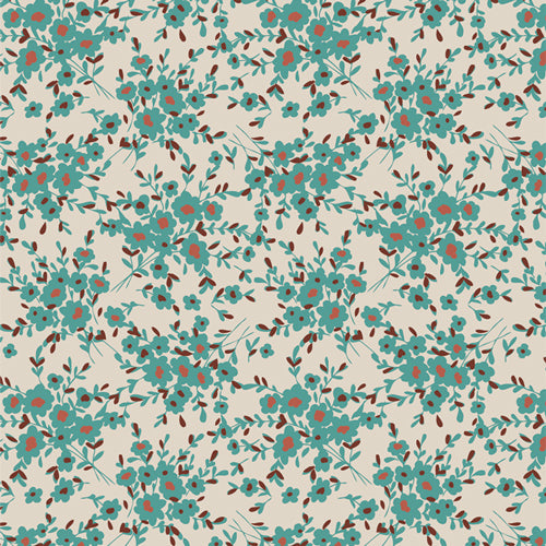 Calico Days Aqua from Spirited by Sharon Holland for Art Gallery Fabrics