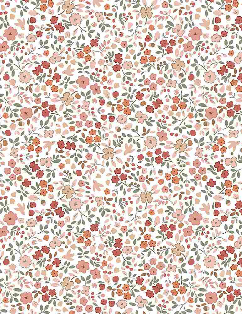 Holiday Floral White from Deck the Halls by Dear Stella