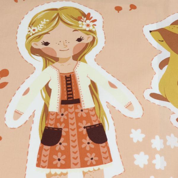 Best of Teagan White Cut and Sew Doll Panel from Birch Fabrics