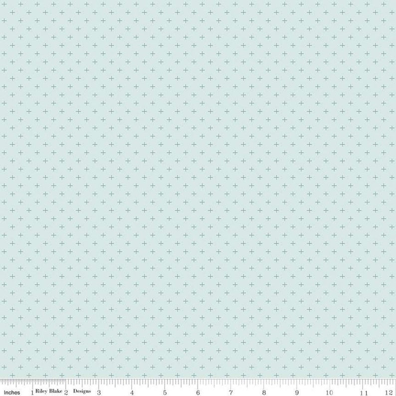 Gingham Gardens Floral Cream C10351 by My Minds Eye for Riley Blake Designs