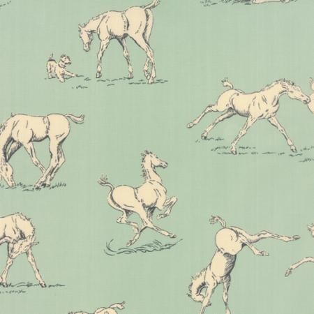 Horsing Around Bluegrass from Purebred by Erin Michael for Moda Fabrics 26091-15