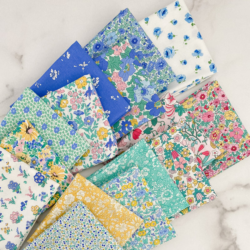 Liberty of London Flower Show Sunrise for Riley Blake Designs Fat Quarter Bundle