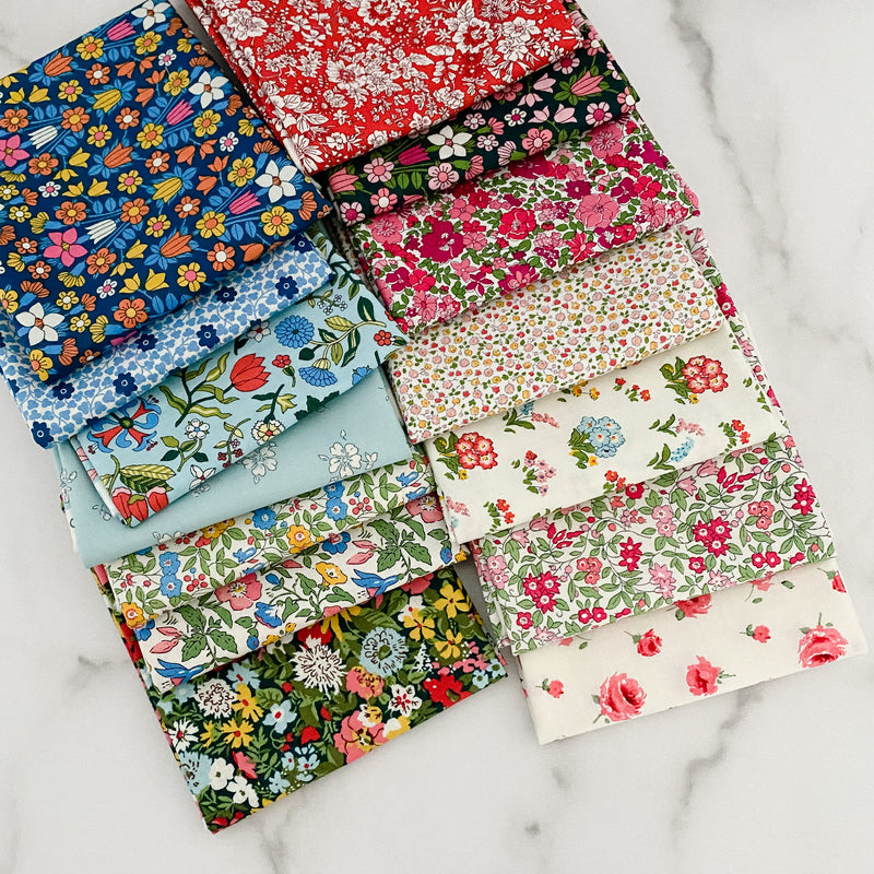 Liberty of London Flower Show Midsummer for Riley Blake Designs Half Yard Bundle