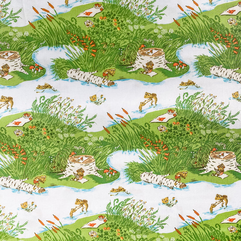 Blue Frog Pond 20th Anniversary by Heather Ross for Windham Fabrics