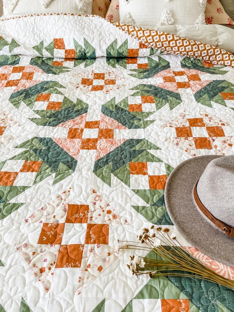 Prickly Pear Quilt Kit by Sharon Holland featuring Lilliput Fabrics