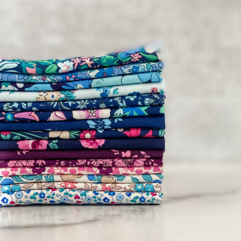 Liberty of London Flower Show Midnight for Riley Blake Designs Fat Quarter Bundle