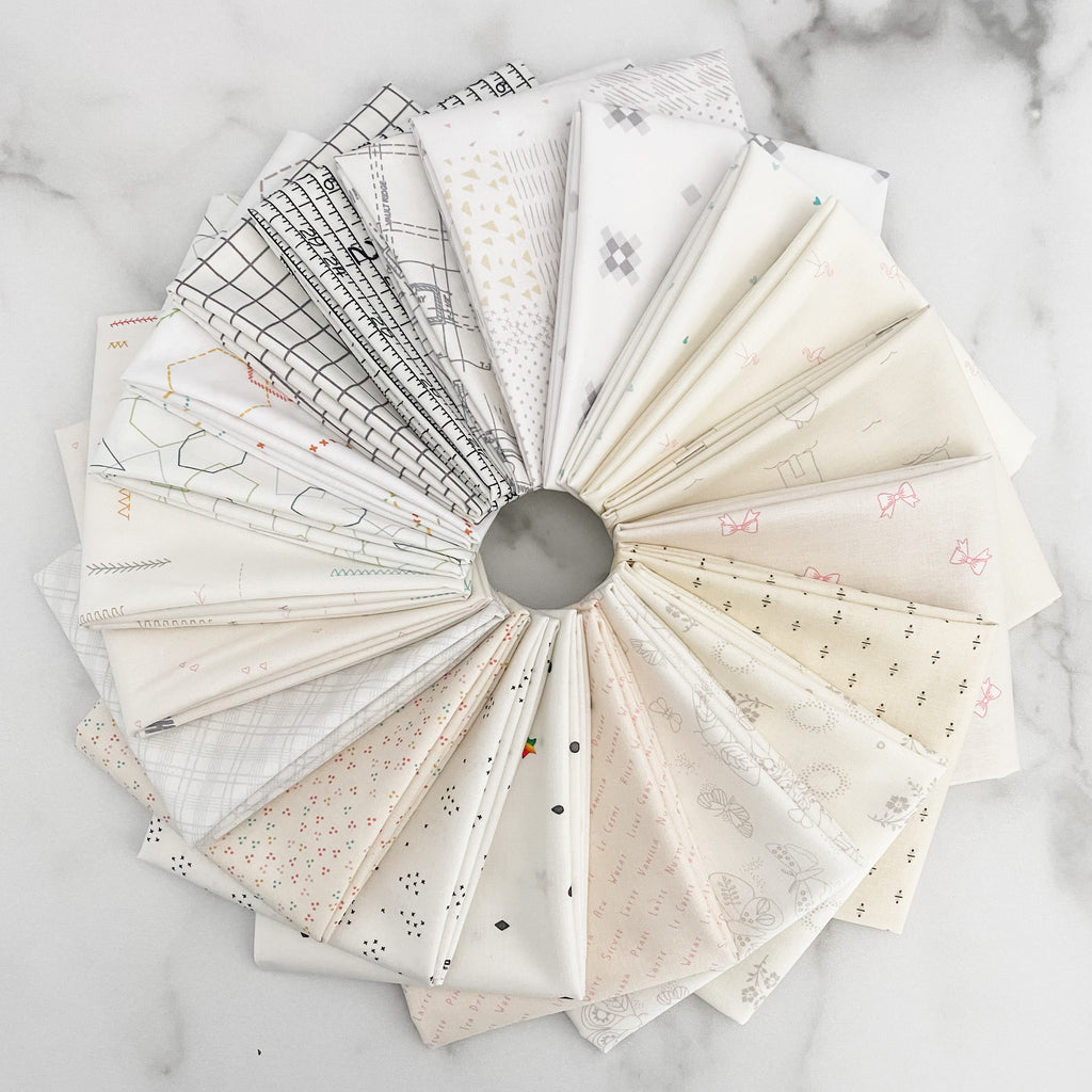 Hush Hush by Riley Blake Designers for Riley Blake Designs Low Volume Fat Quarter Bundle