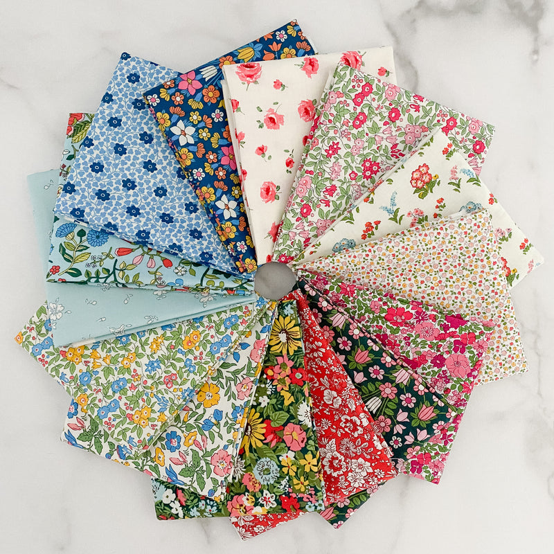 Liberty of London Flower Show Midnight for Riley Blake Designs Fat Quarter Bundle