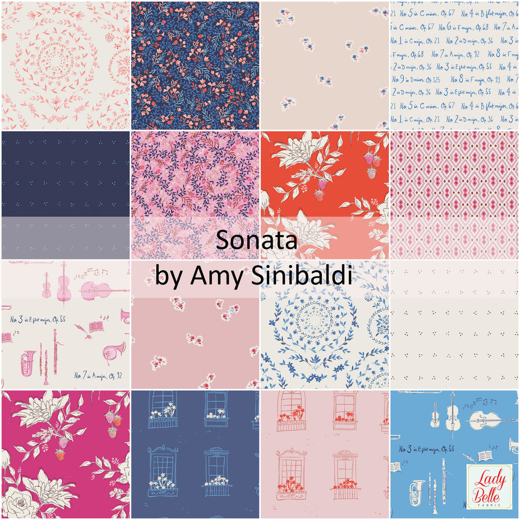 Sonata by Amy Sinibaldi for Art Gallery Fabrics Fat Quarter Bundle